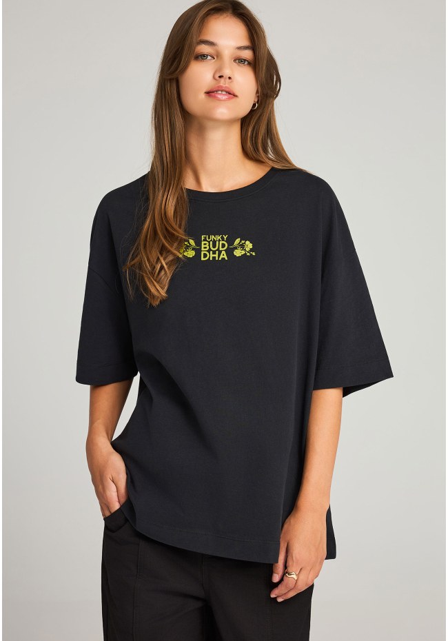 Οversized t-shirt με τύπωμα “Respect Nature”