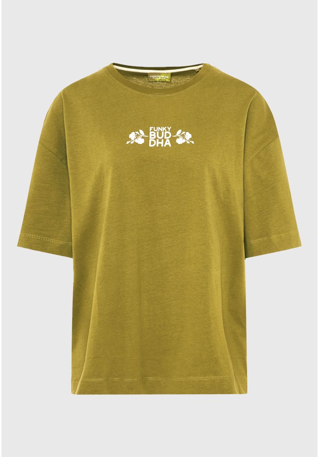 Oversized t-shirt with “Respect Nature” print