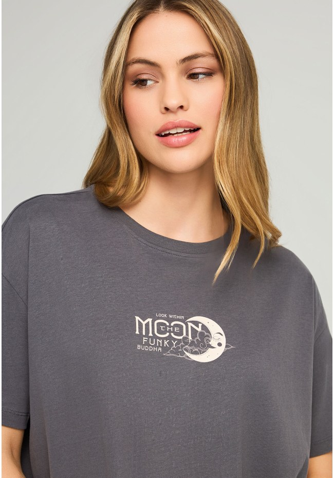Γυναικείο T-Shirt με moon graphic print