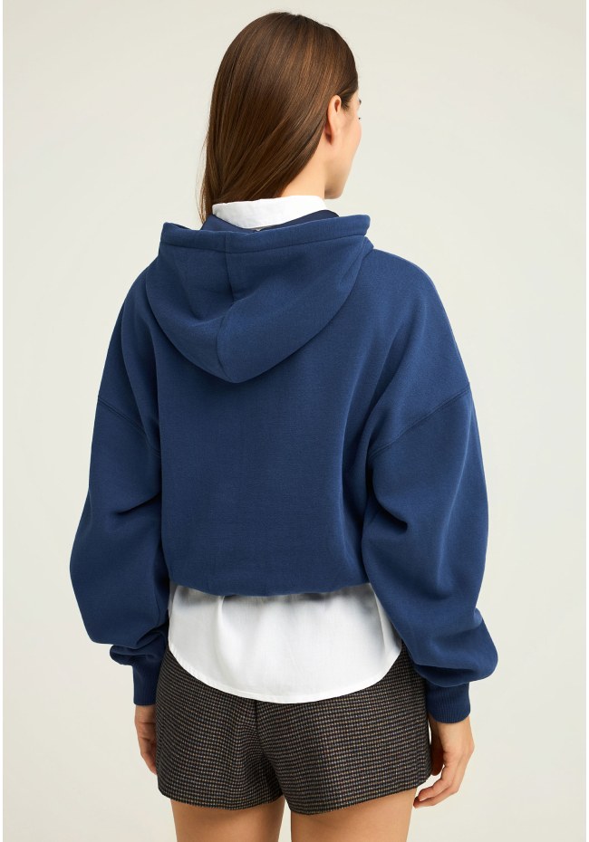 Women's hoodie and embroidered logo