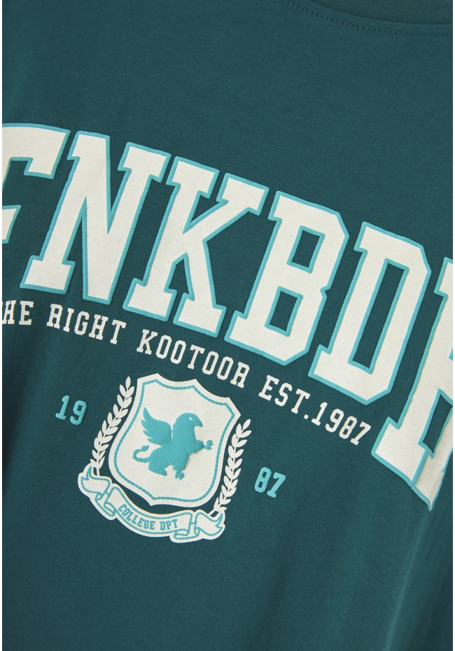 Βαμβακερό t-shirt με varsity λογότυπο