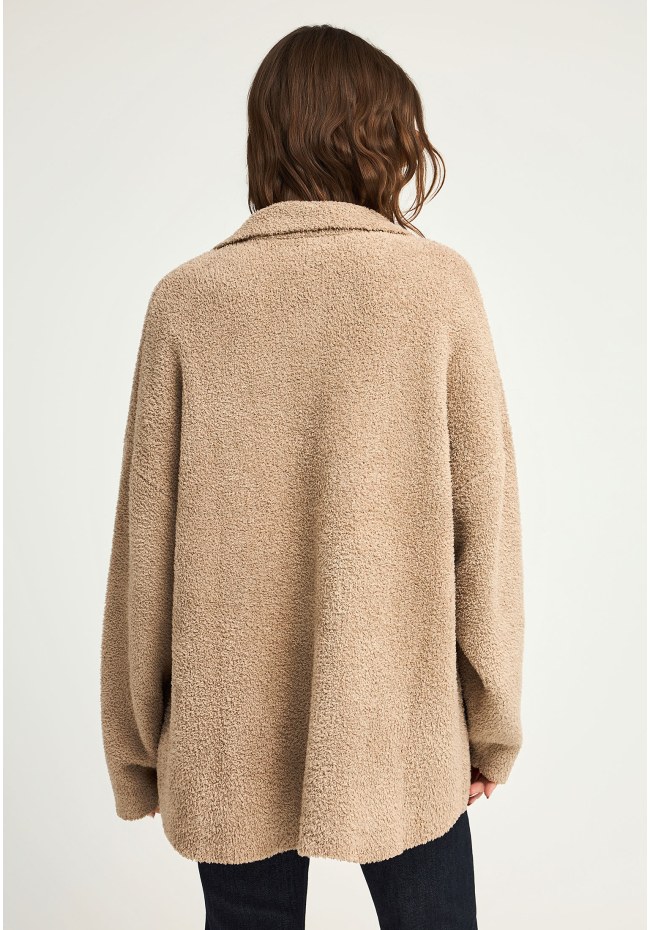 Γυναικεία ζακέτα σε fleece ύφανση με κουμπιά