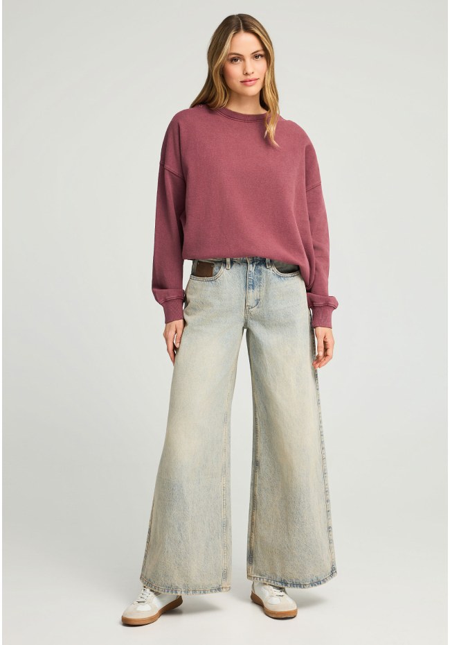 Relaxed fit φούτερ με τύπωμα