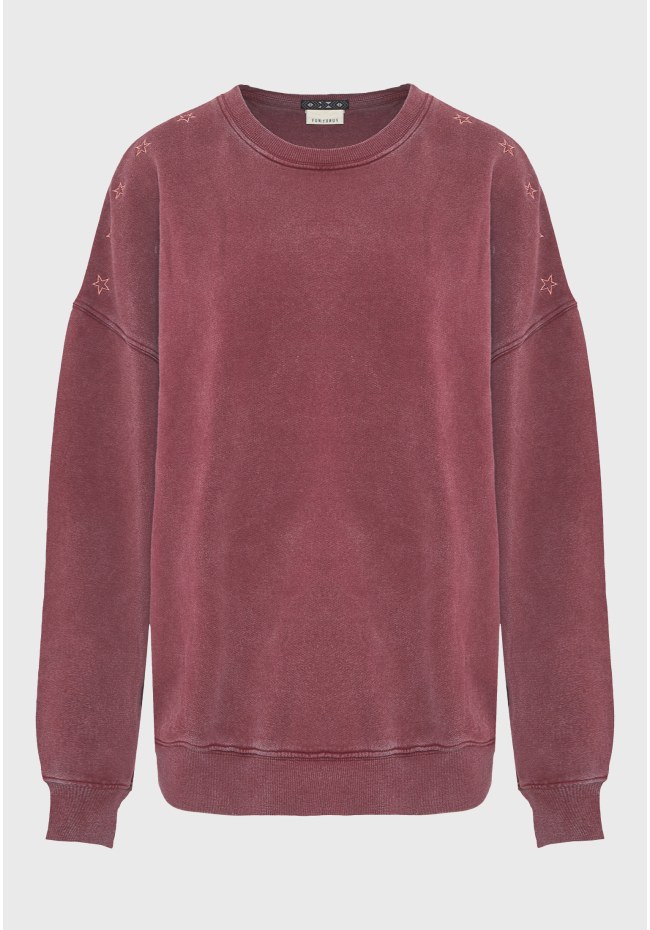 Relaxed fit φούτερ με τύπωμα