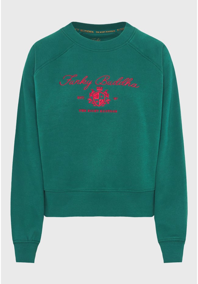 Φούτερ με κεντητό σχέδιο