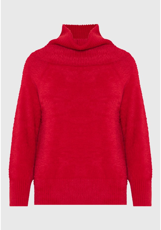 Πλεκτό teddy off shoulder