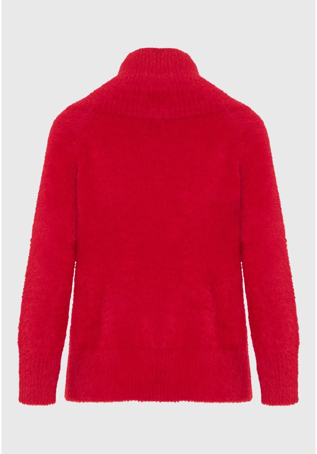 Πλεκτό teddy off shoulder