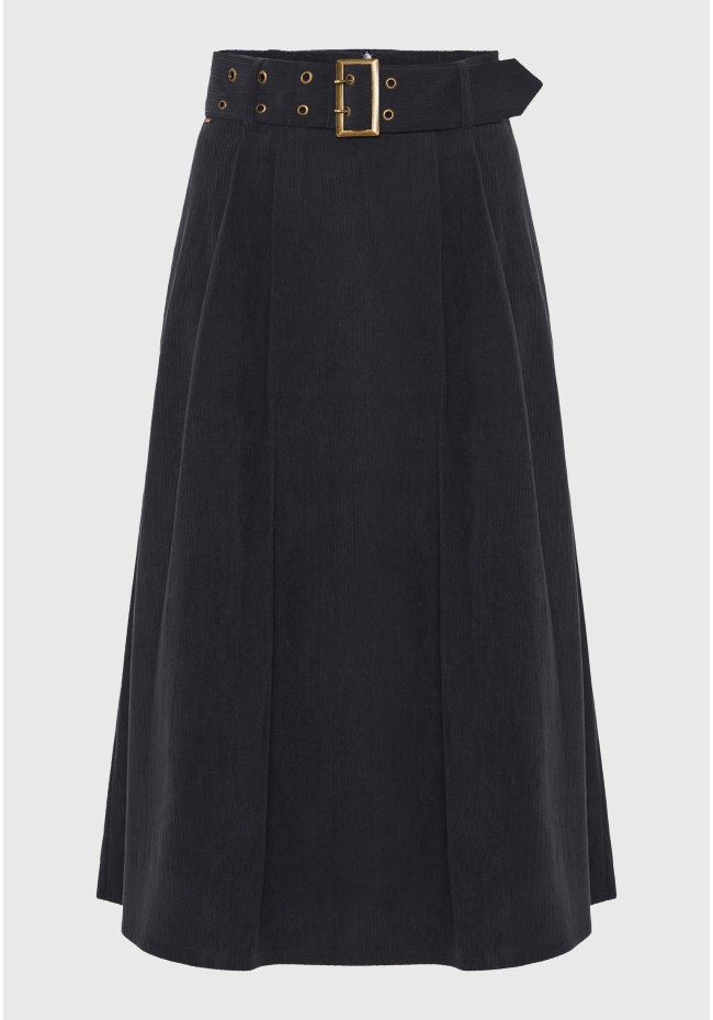 Κοτλέ μίντι φούστα