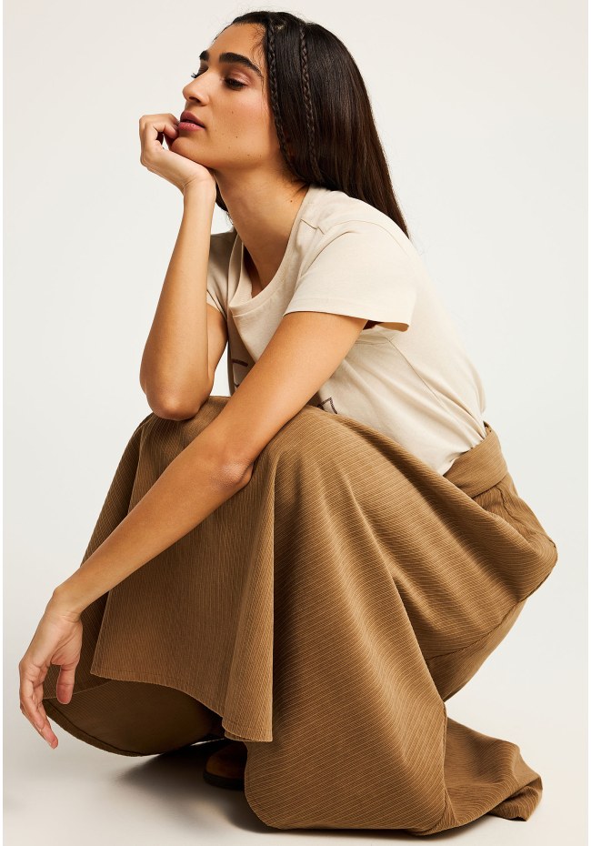 Κοτλέ μίντι φούστα