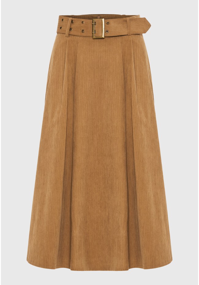 Κοτλέ μίντι φούστα