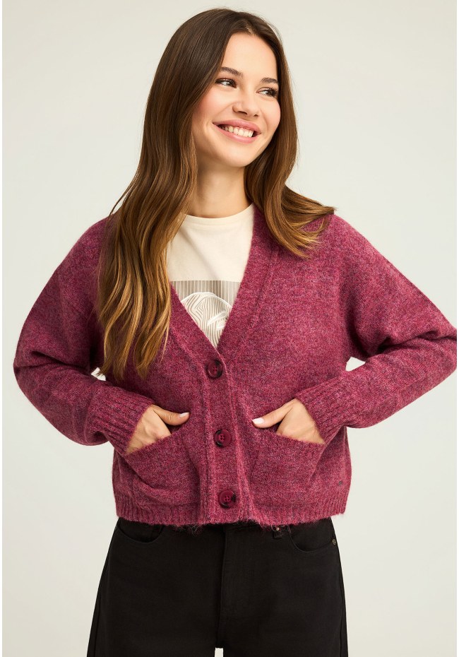 Γυναικεία wool blend ζακέτα