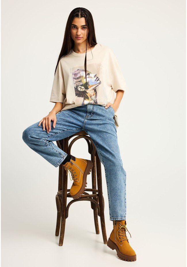 Βαμβακερό γυναικείο t-shirt