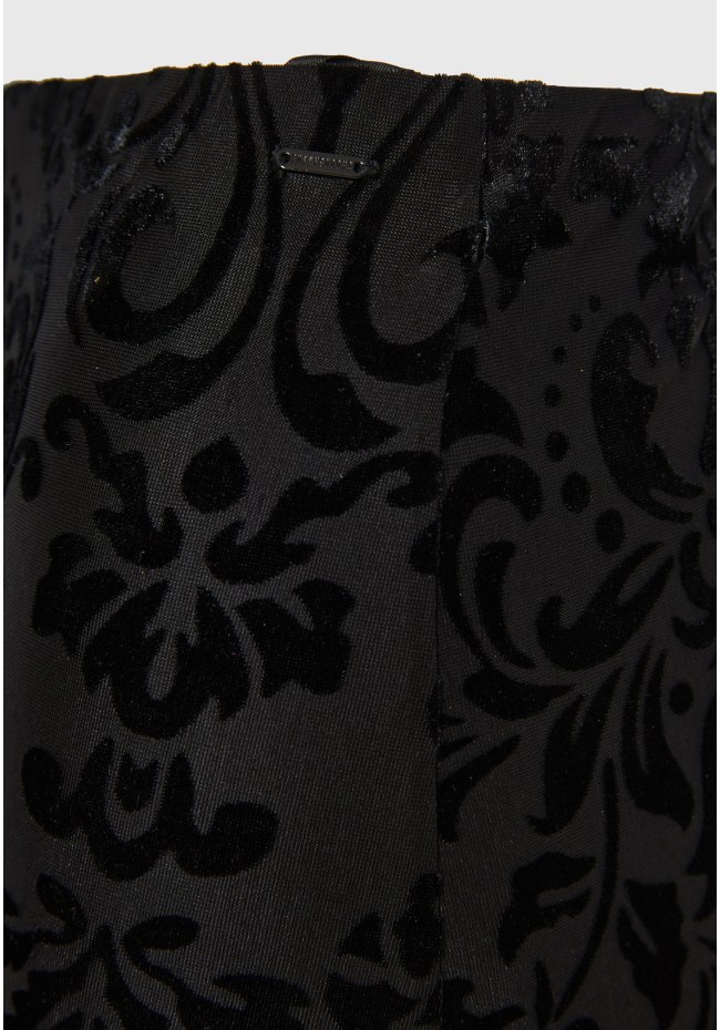 Maxi embroidery φούστα σε ίσια γραμμή