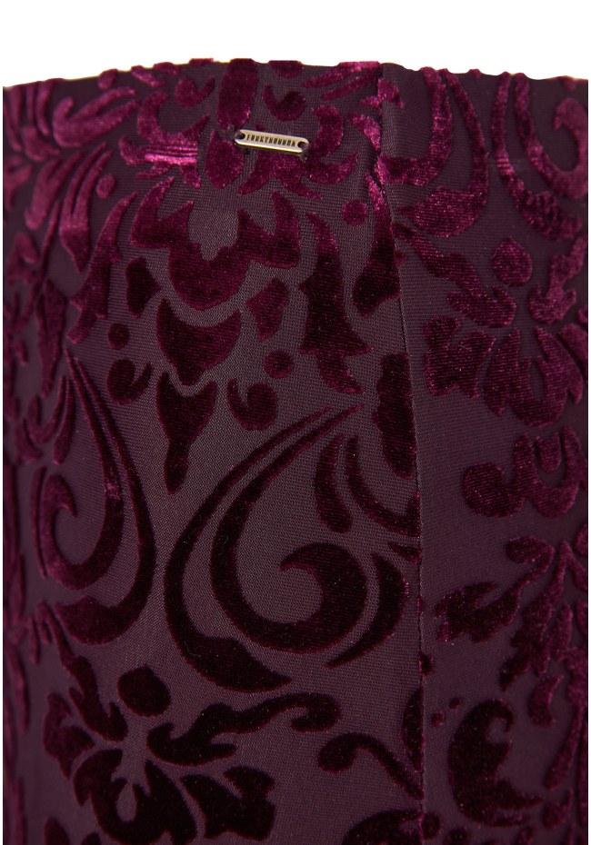 Maxi embroidery φούστα σε ίσια γραμμή