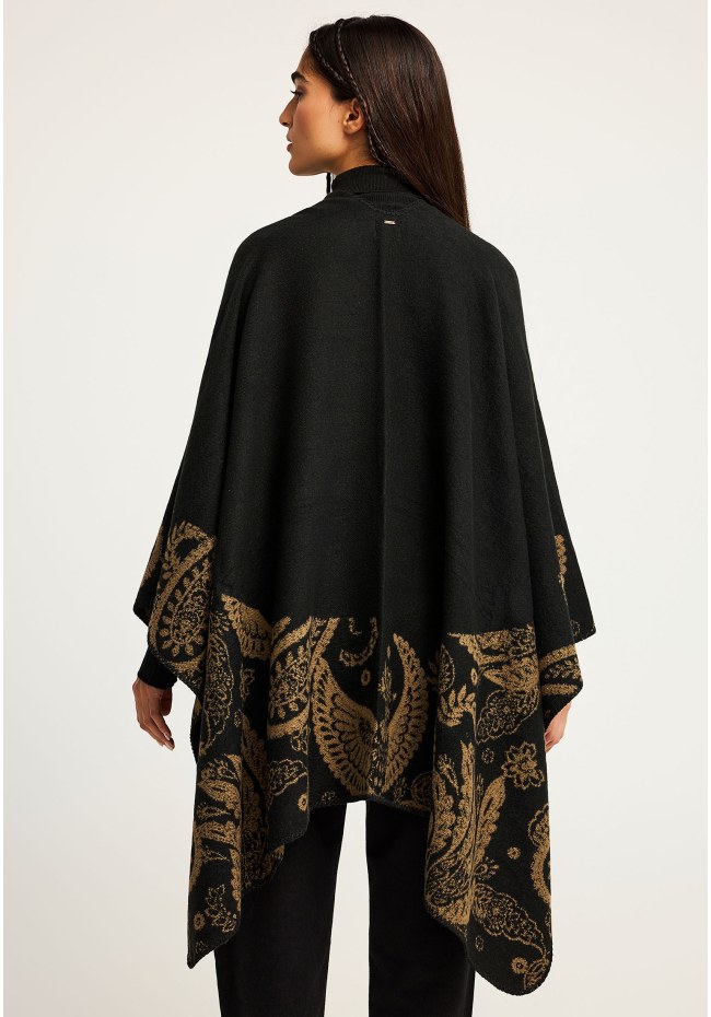 Γυναικεία κάπα με ethnic σχέδιο