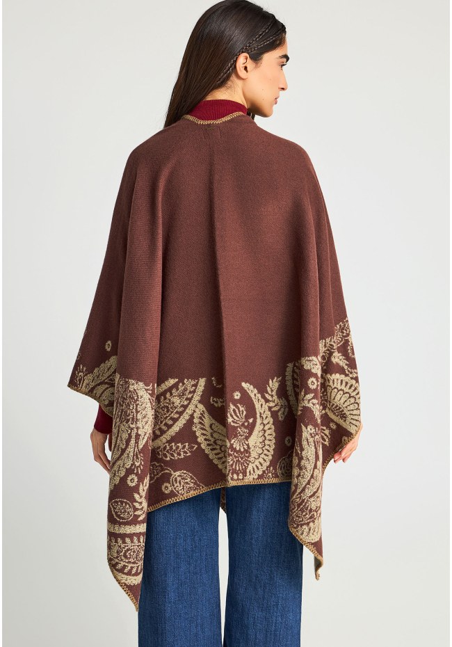 Γυναικεία κάπα με ethnic σχέδιο