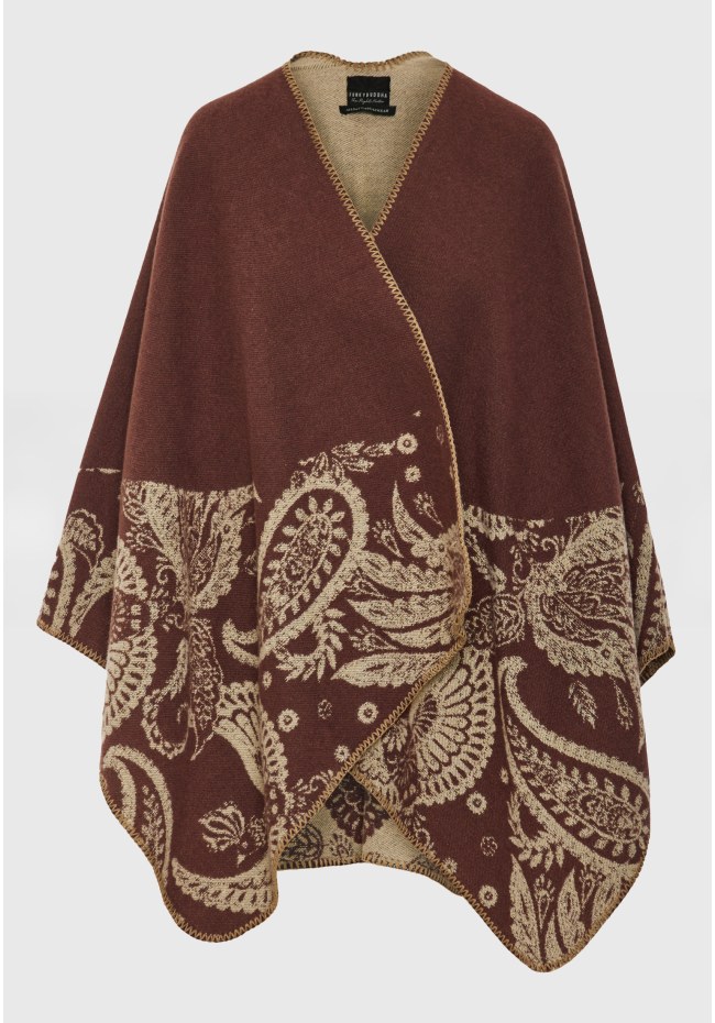 Γυναικεία κάπα με ethnic σχέδιο