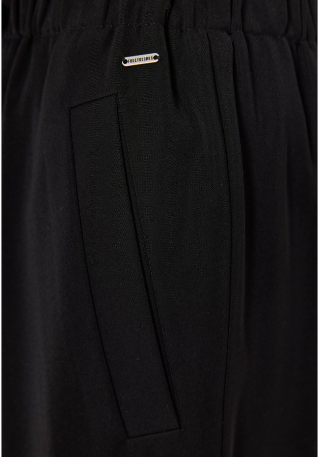 Γυναικείο wide leg παντελόνι με κορδόνι