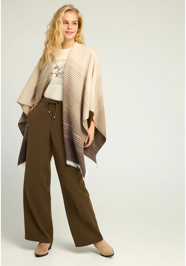 Γυναικείο wide leg παντελόνι με κορδόνι