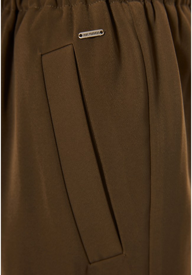 Γυναικείο wide leg παντελόνι με κορδόνι