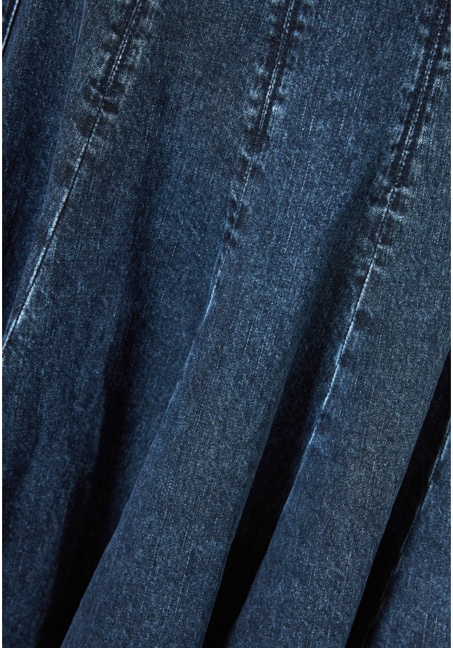 Midi denim φούστα από 100% βαμβάκι