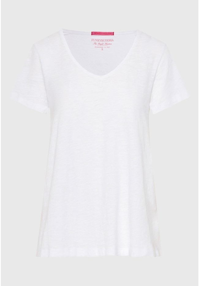 V-neckline t-shirt - The basics collection