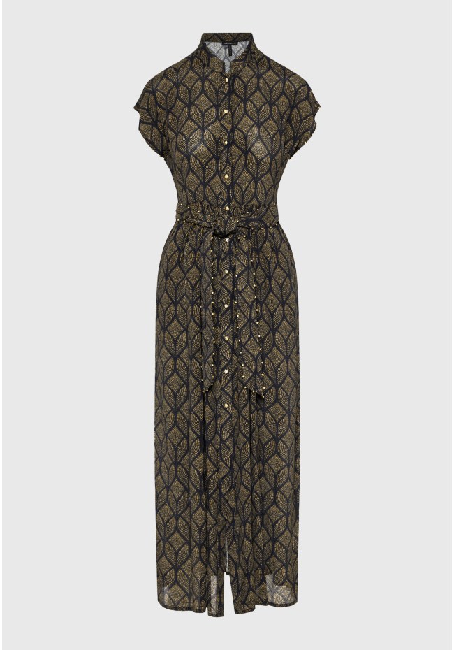 Women's maxi dress with side slit