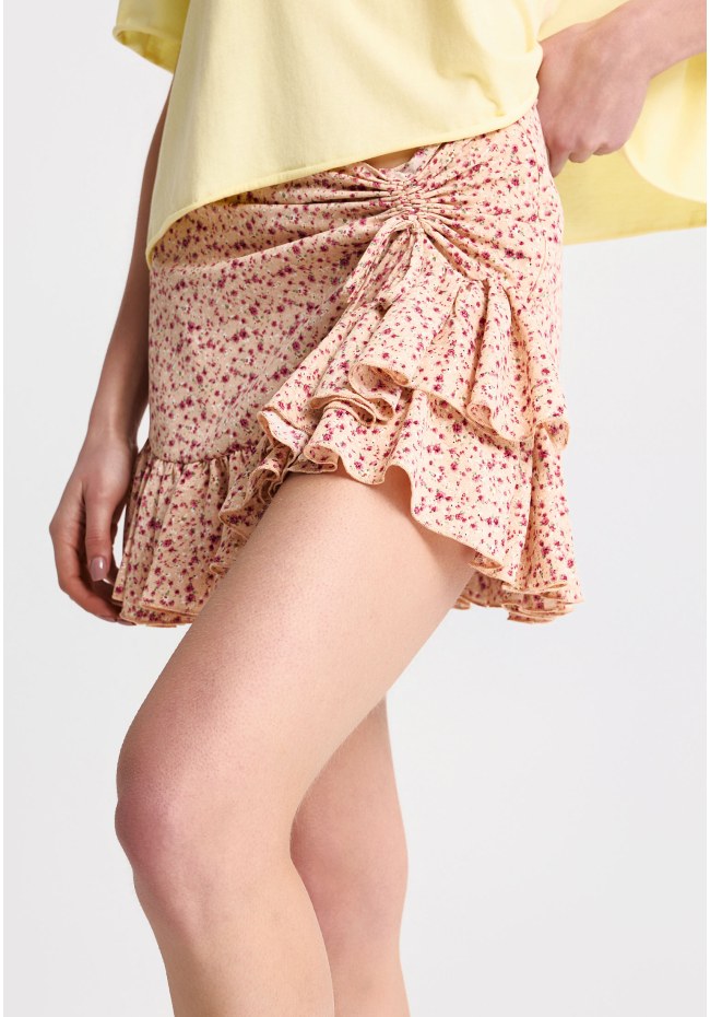 Γυναικεία φλοράλ μίνι φούστα