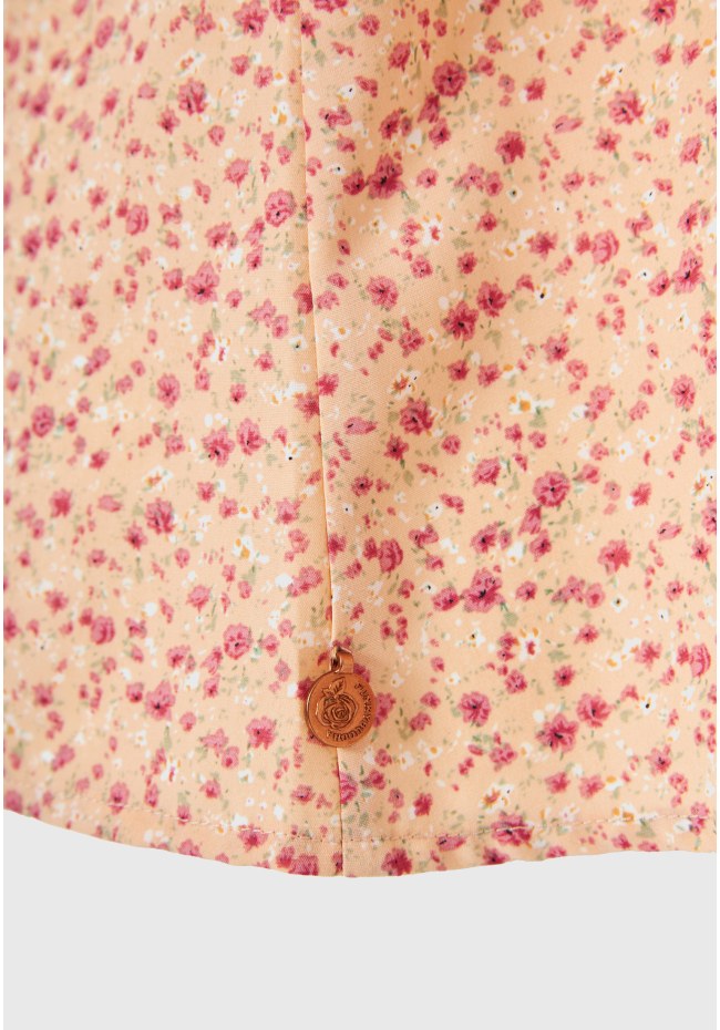 Γυναικείο φλοράλ αμάνικο πουκάμισο