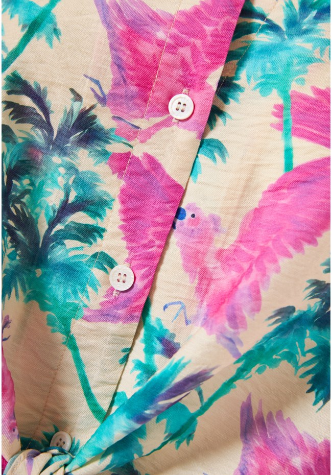 Γυναικείο πουκάμισο με exotic τύπωμα