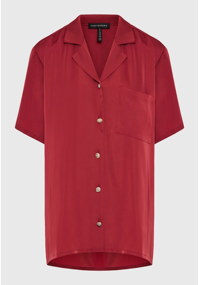 Women's satin shirt