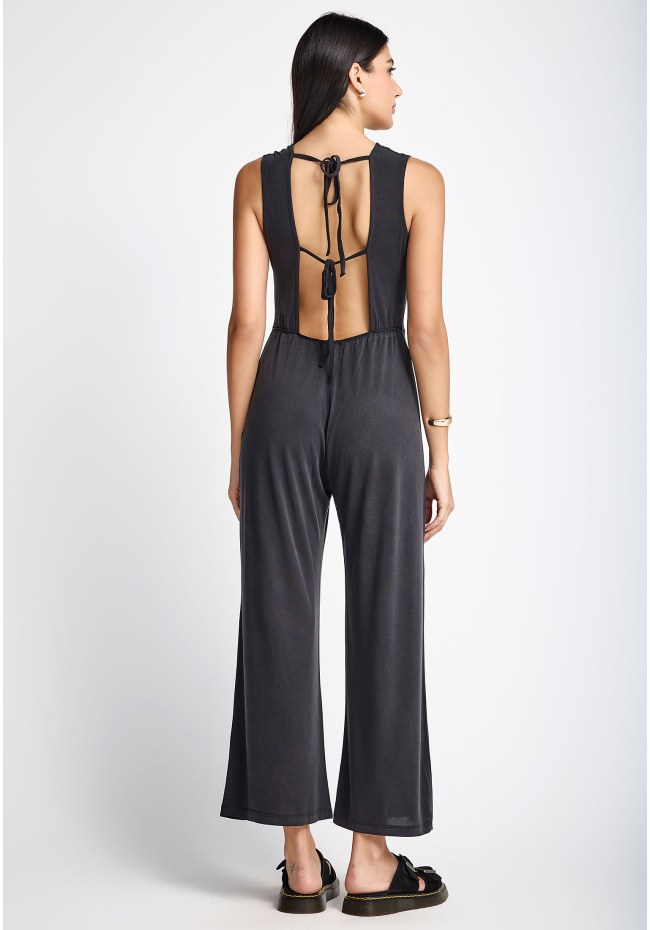 Women's jumpsuit with open back