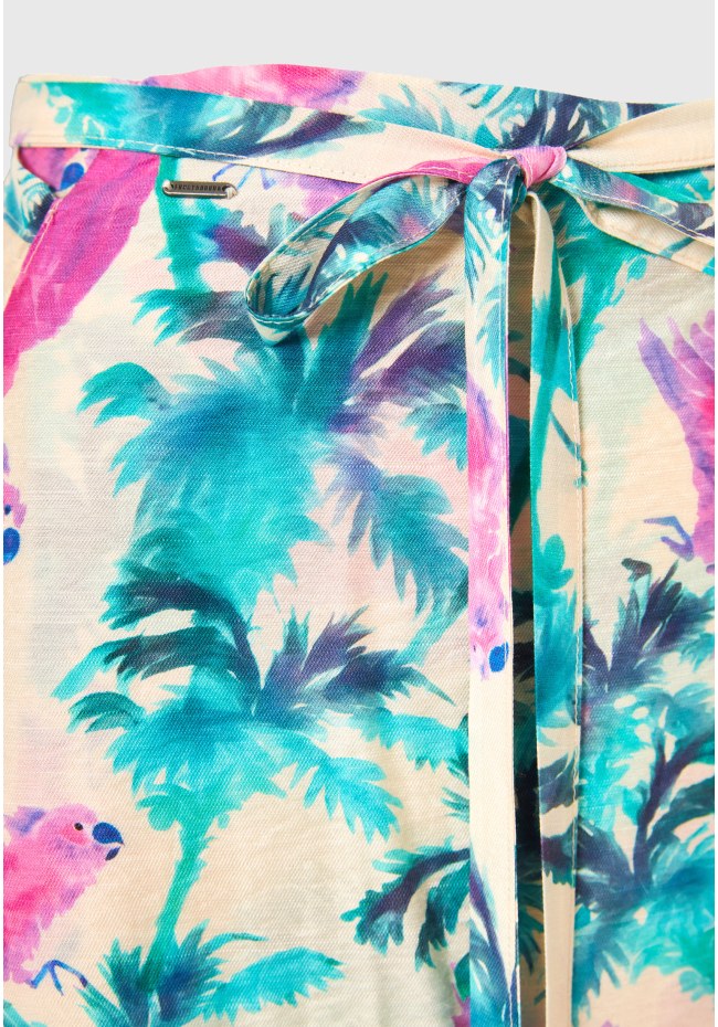 Φούστα με exotic τύπωμα