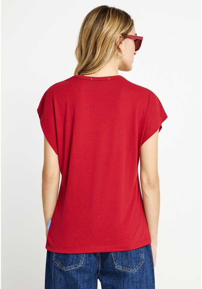 Γυναικείο t-shirt με V λαιμόκοψη - The basics collection