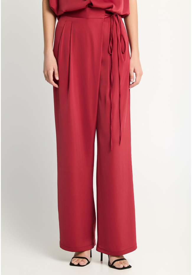 Γυναικεία wide leg παντελόνα