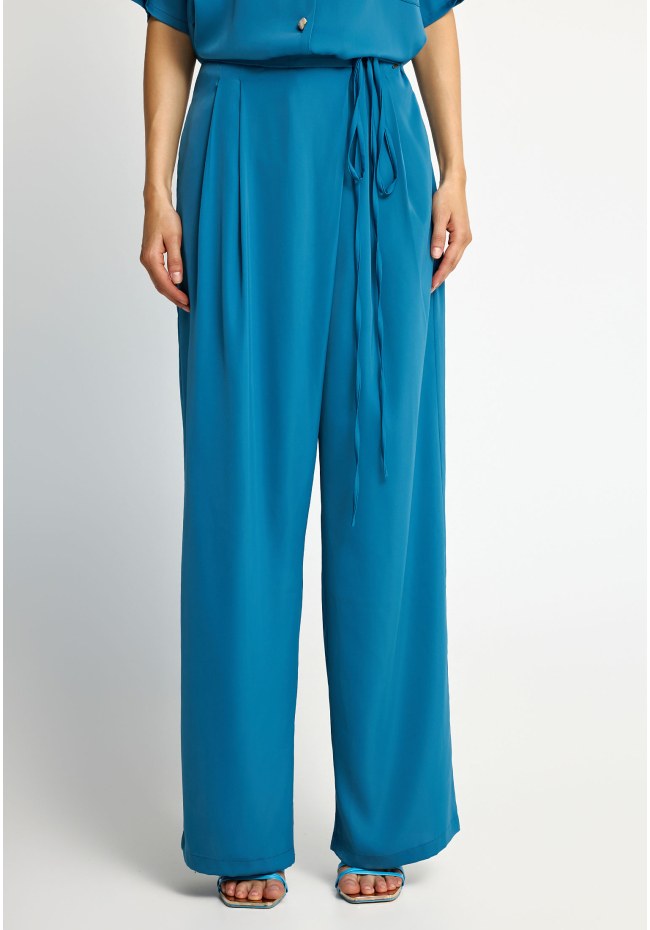 Γυναικεία wide leg παντελόνα