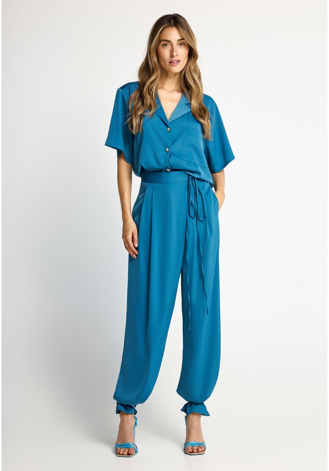Γυναικεία wide leg παντελόνα