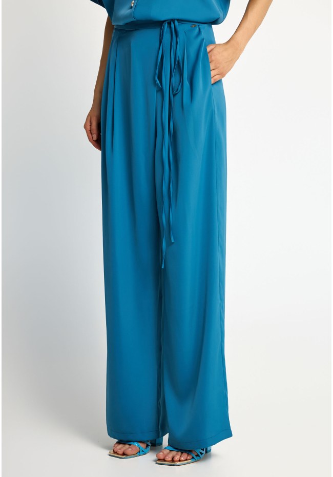Γυναικεία wide leg παντελόνα