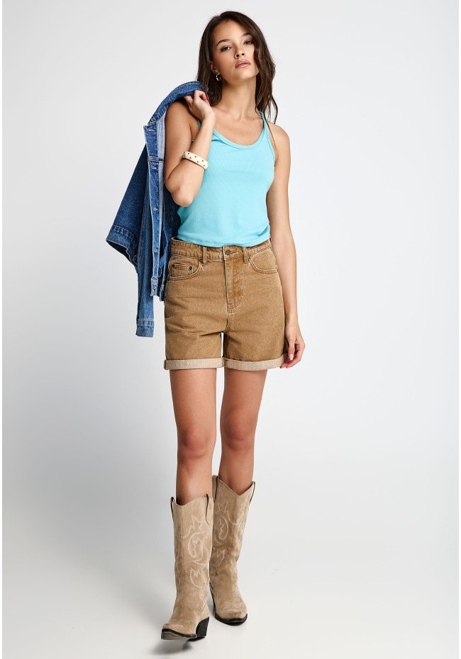 Women's rib tank top