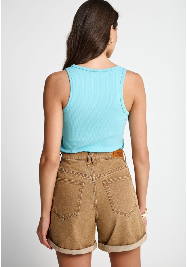 Women's rib tank top