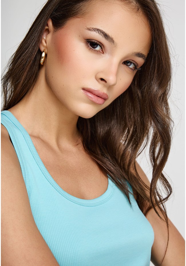 Women's rib tank top