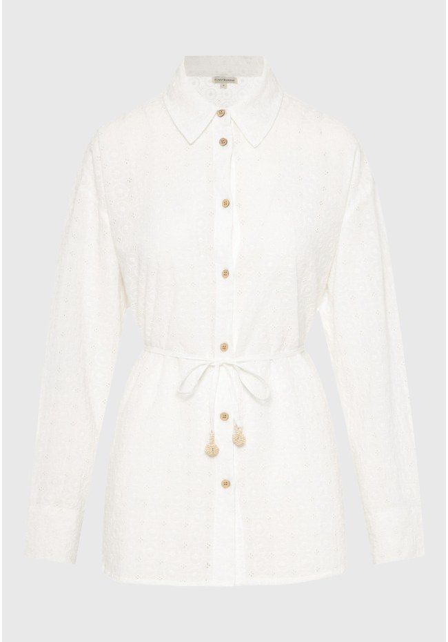 Women's embroidery cotton shirt