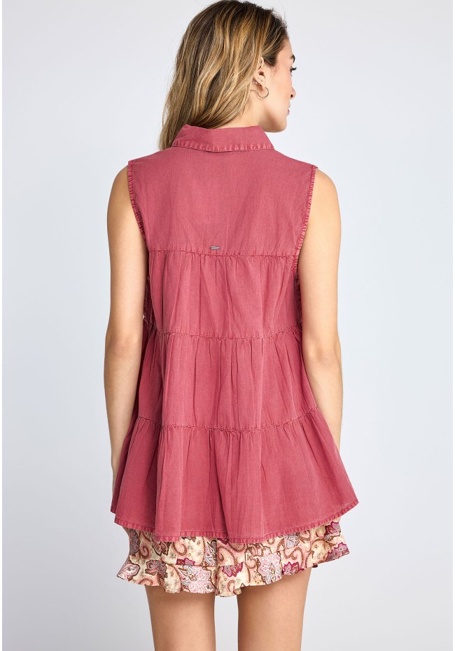 Women's shirt with ruffles