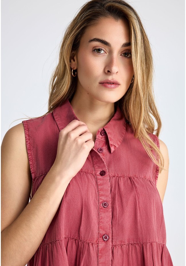 Women's shirt with ruffles