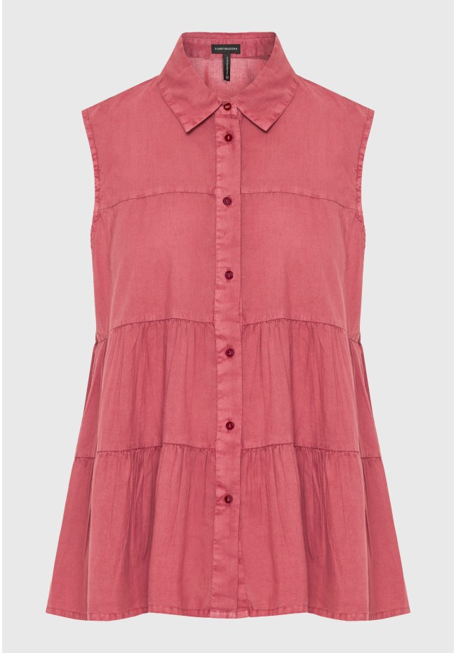 Women's shirt with ruffles