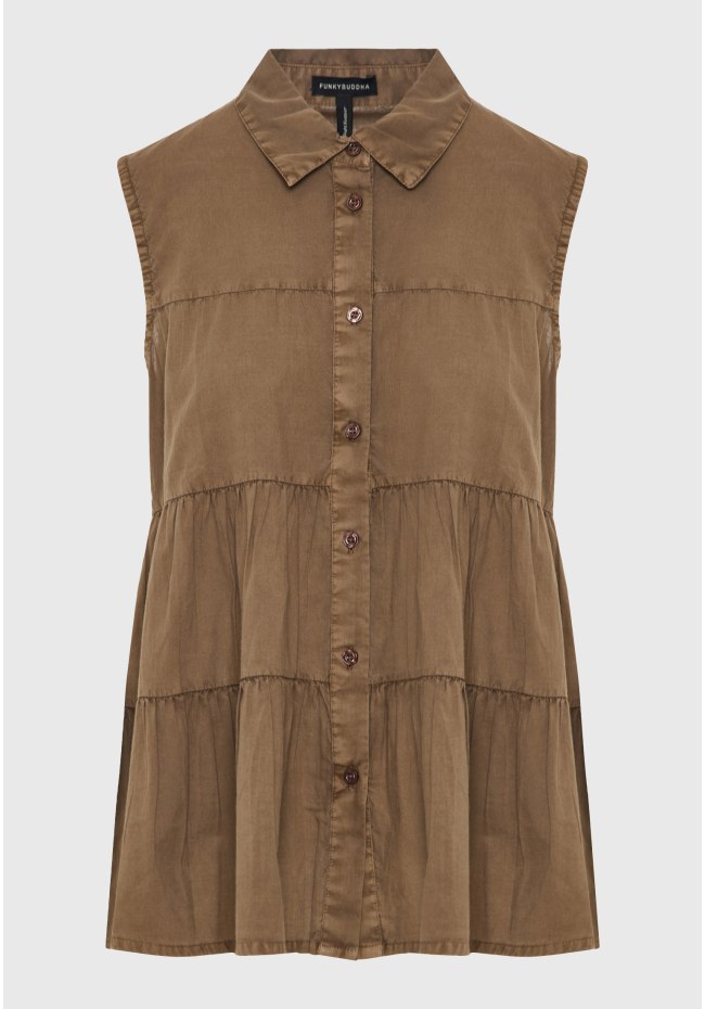 Women's shirt with ruffles