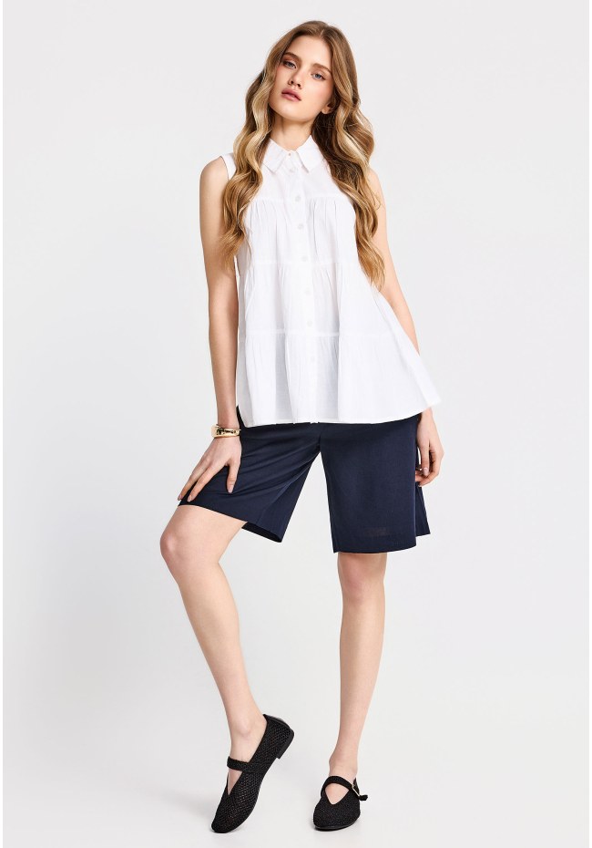 Women's shirt with ruffles