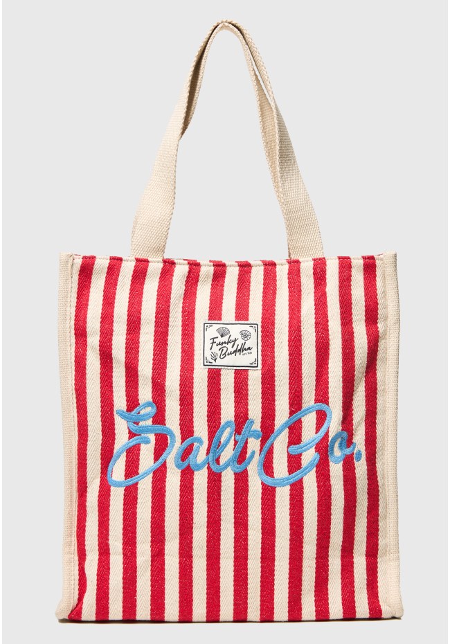 Ριγέ tote τσάντα Salt Co.