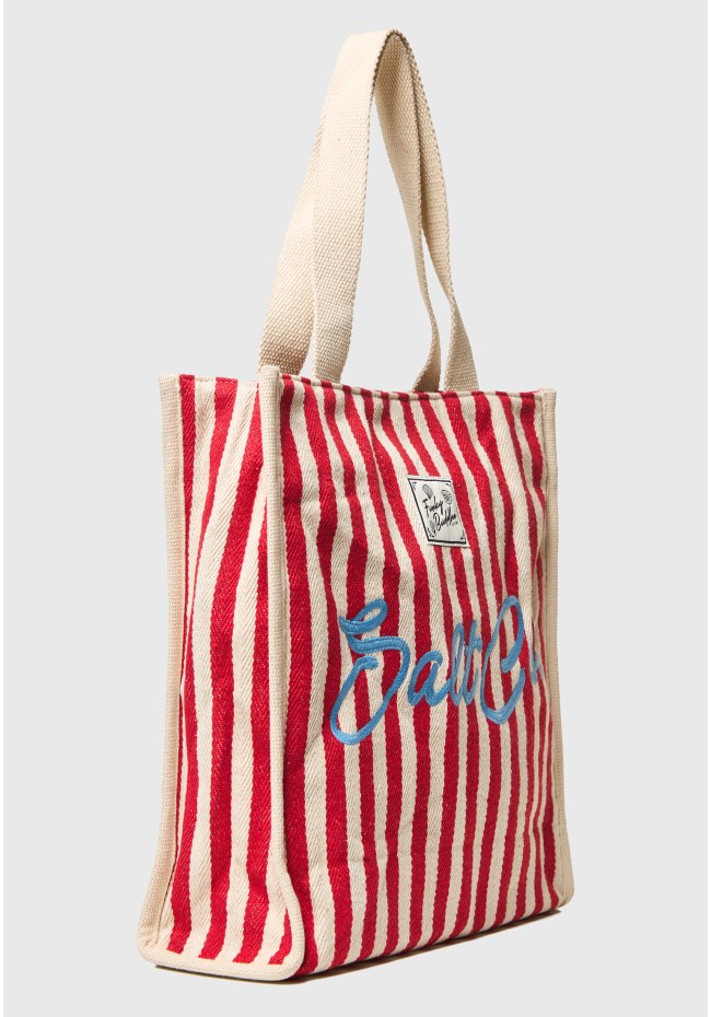 Ριγέ tote τσάντα Salt Co.