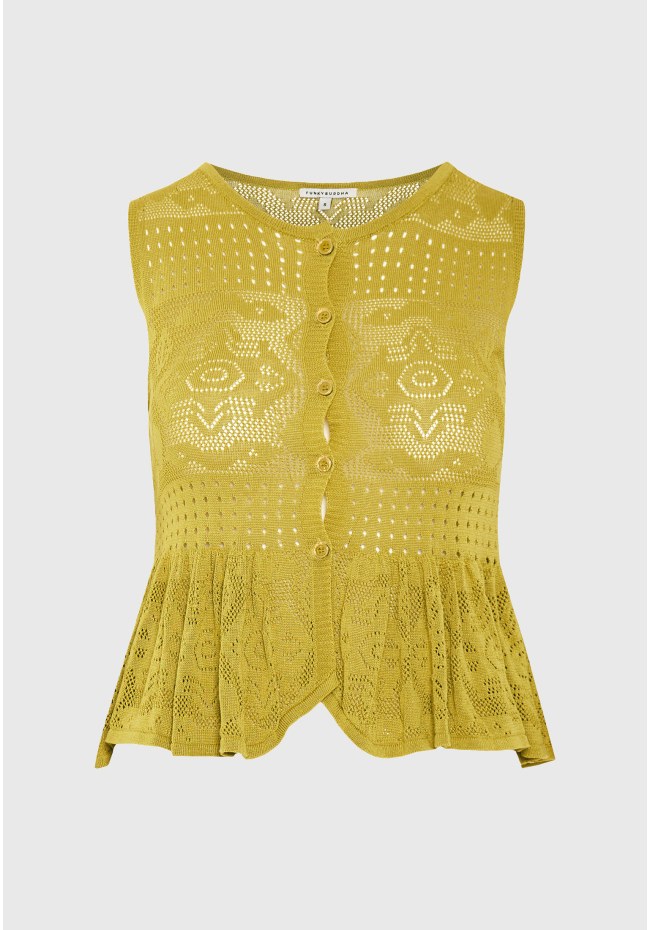Αμάνικο crochet τοπ